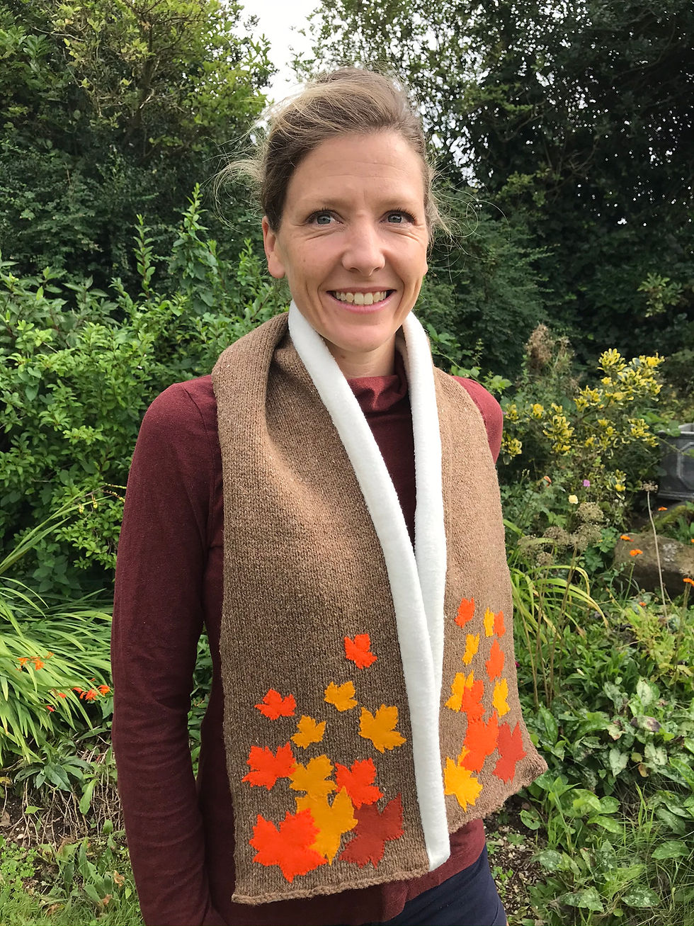 Autumn Leaves Scenic Scarf