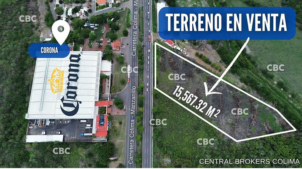Terreno comercial sobre carretera