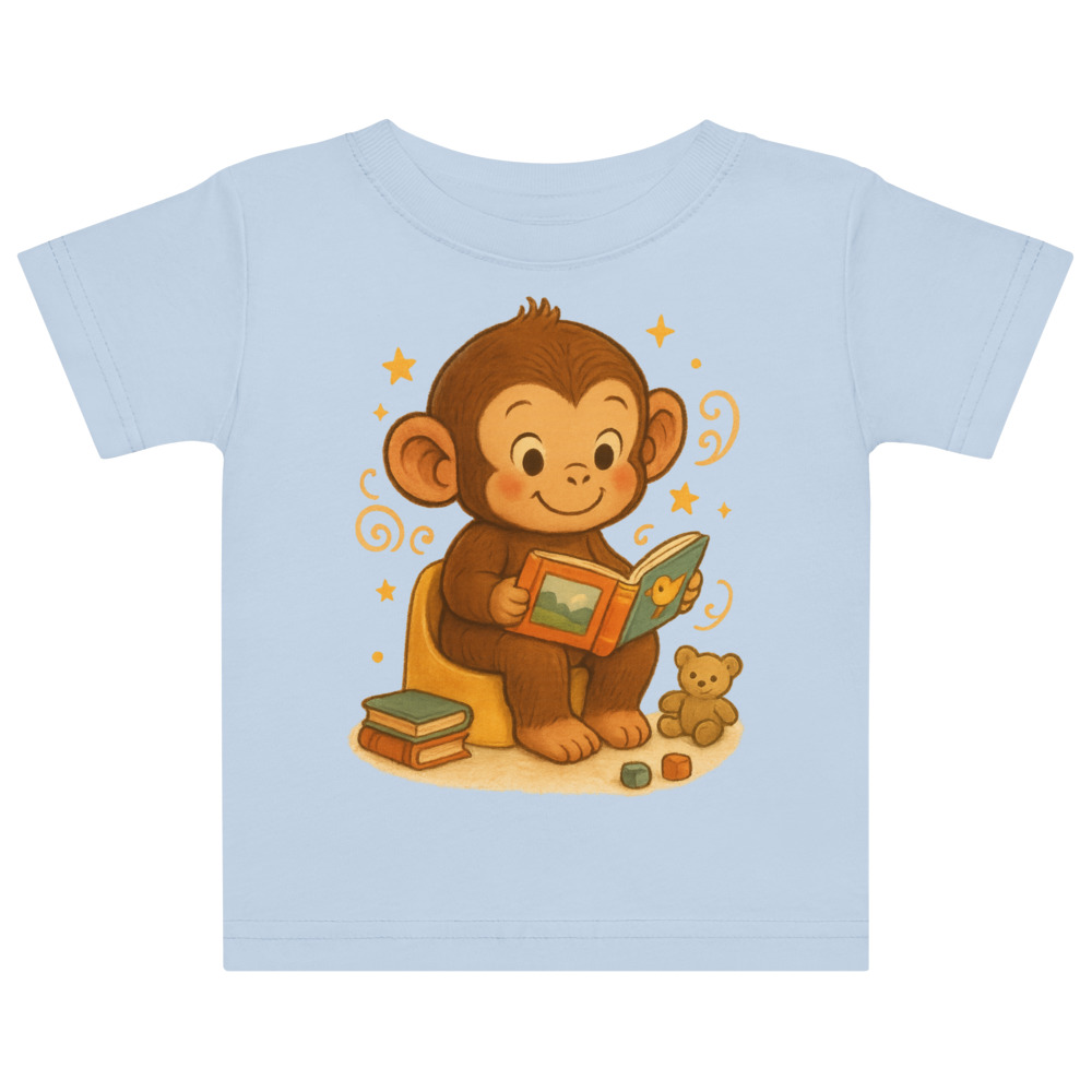 Reading Monkey Potty Training Toddler T-Shirt