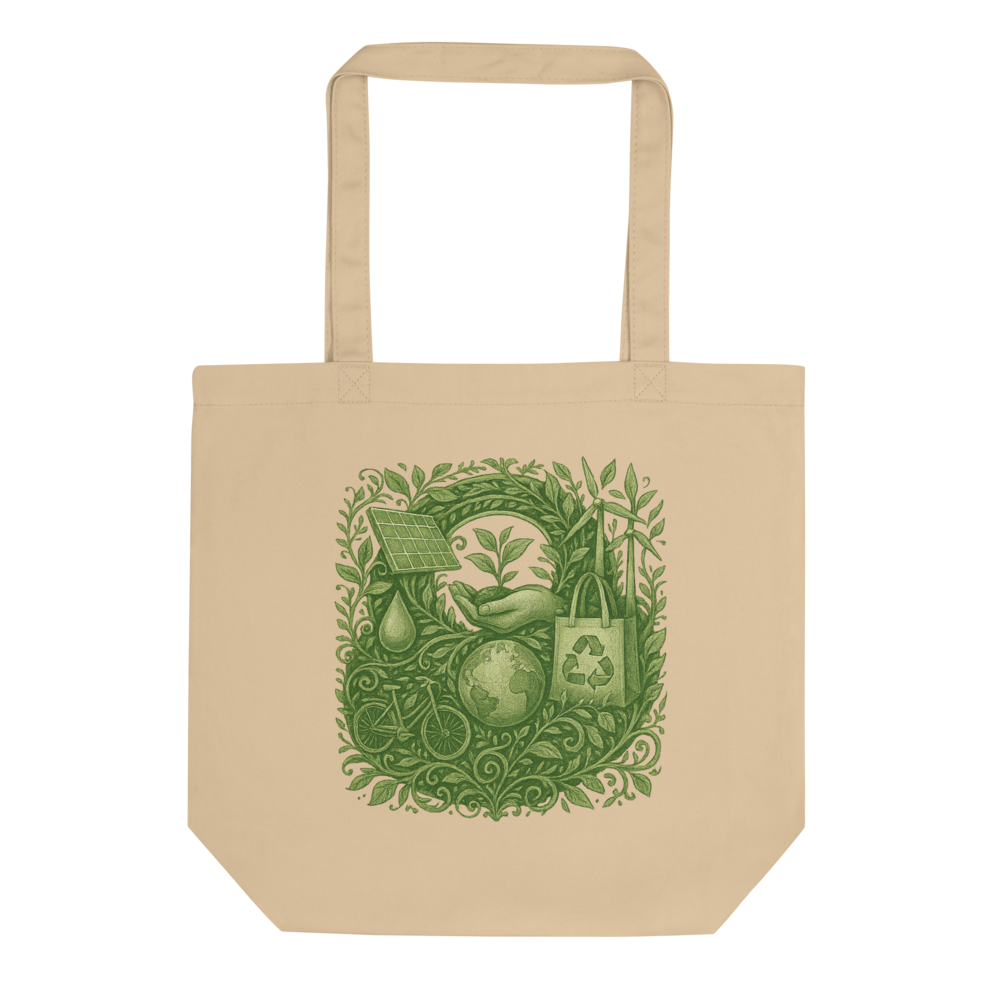 Green Botanical Crossbody Bag