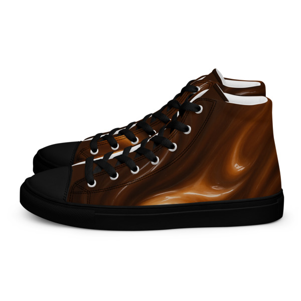 Chocolate Hazelnut Swirl High-Top Shoes