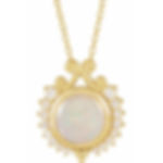 Opal & Diamond 14K Gold Necklace