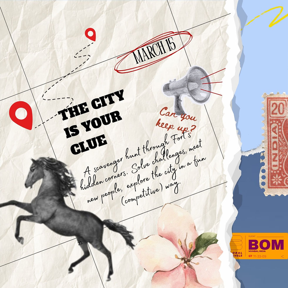 We’re hosting a Scavenger Hunt in Fort this Sunday and you’re invited!Here’s how it works-