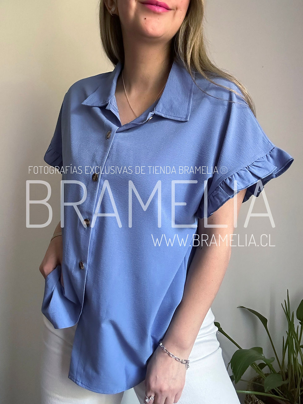 Miniatura: BLUSA ABOTONADA MANGA VUELITOS