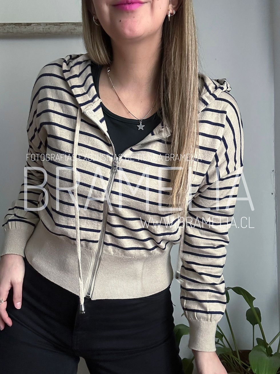 Miniatura: SUÉTER CON GORRO SPANDEX