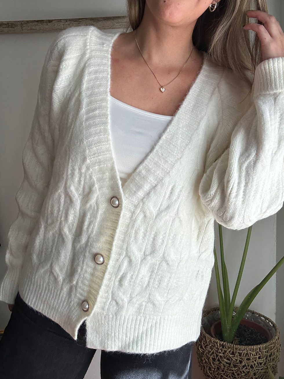 Miniatura: CARDIGAN  PERLAS TEJIDO SPANDEX 