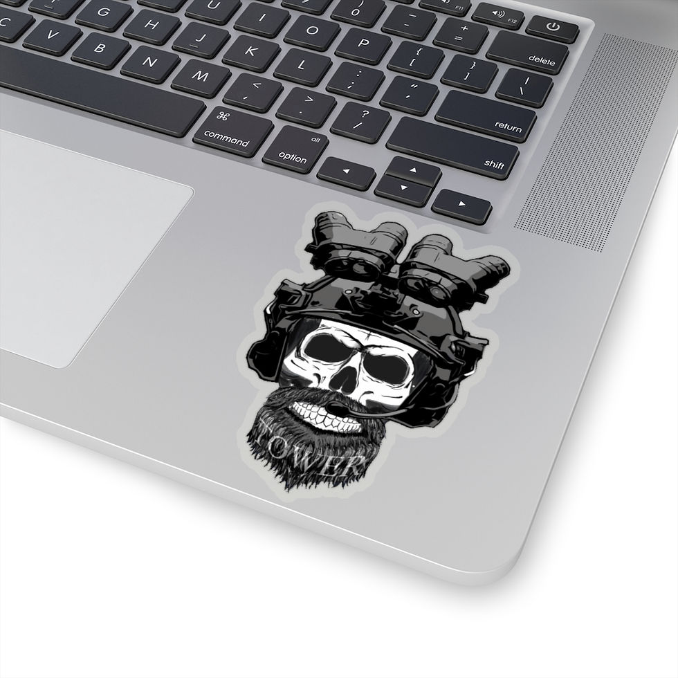 Thumbnail: Skull & Goggles Frontal Kiss-Cut Stickers