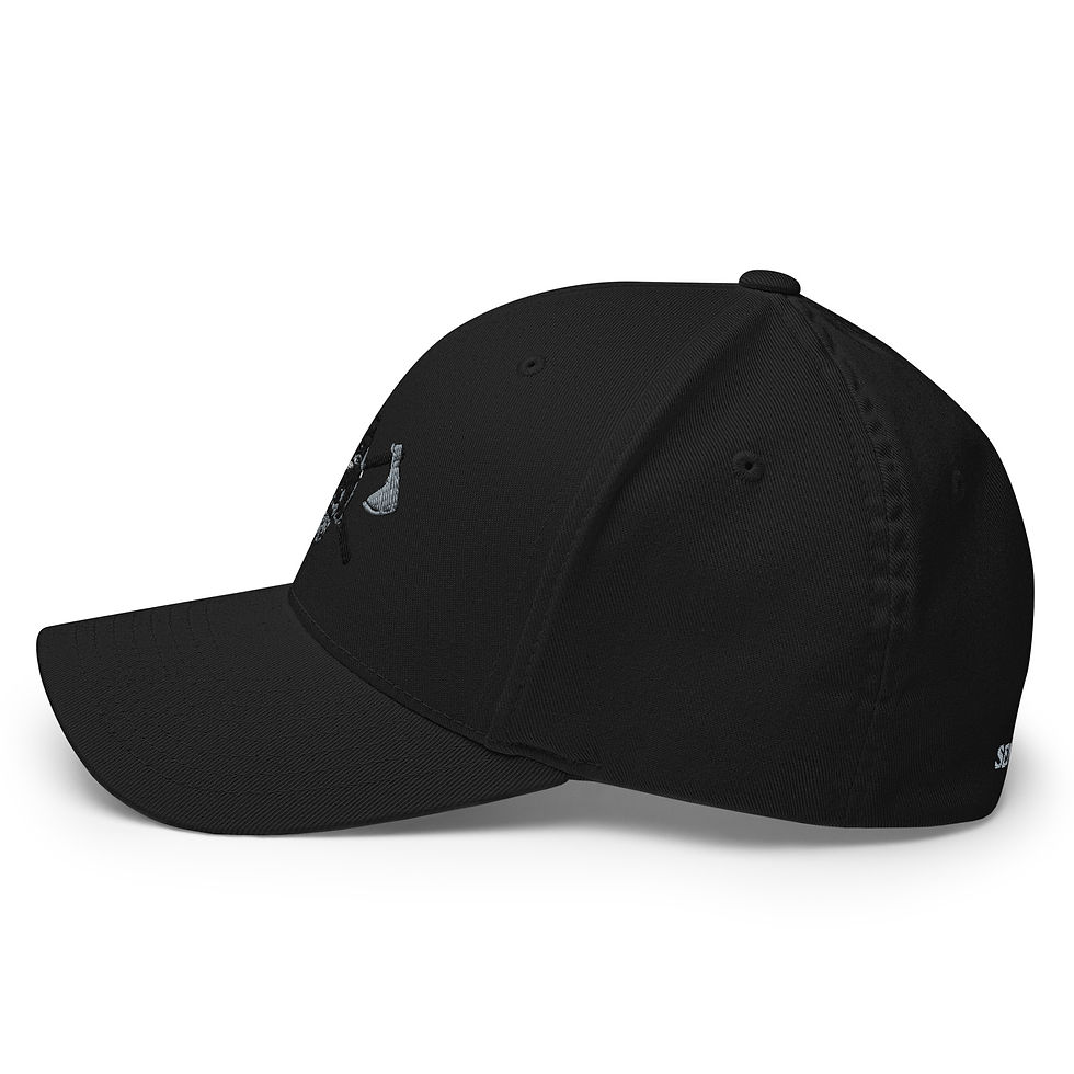 Thumbnail: Skull & Axes Structured Twill Cap Light Letters