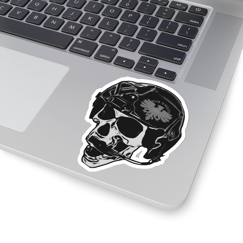 Thumbnail: Skull & Helmet 1 with War Eagle Kiss-Cut Stickers