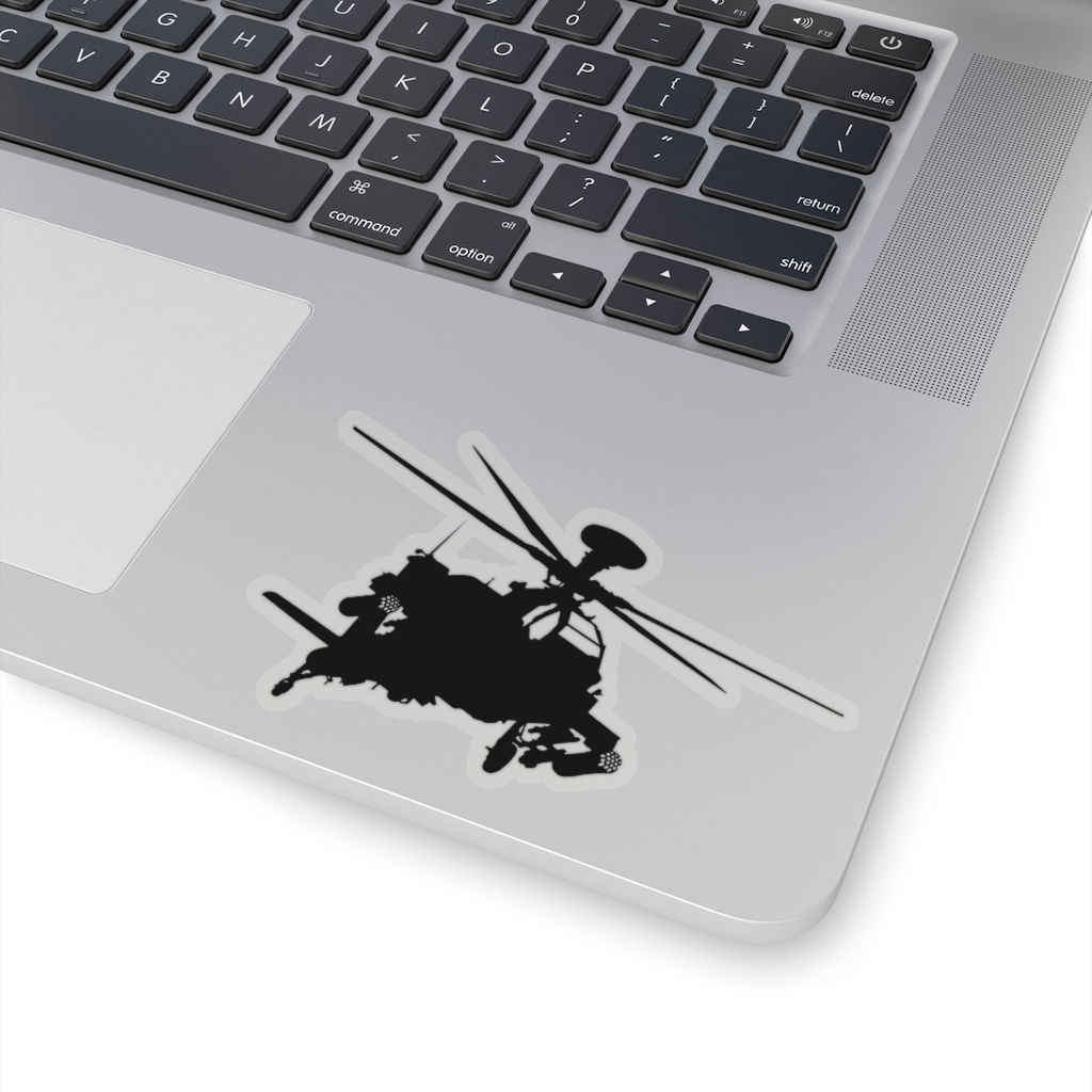 AH64 Apache Banking Kiss-Cut Stickers