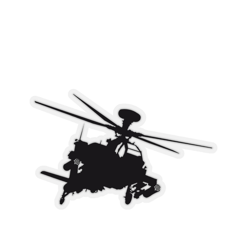 Thumbnail: AH64 Apache Banking Kiss-Cut Stickers