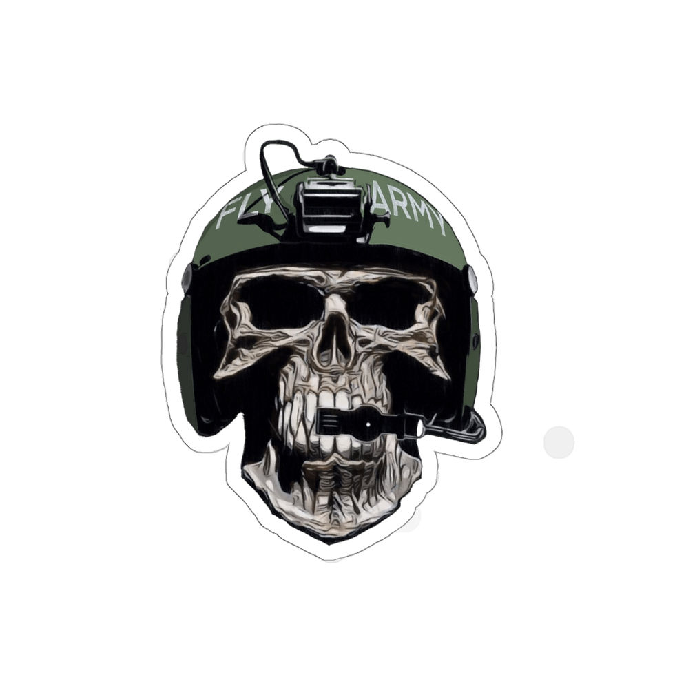 Thumbnail: Skull & Helmets Frontal 2  Kiss-Cut Stickers