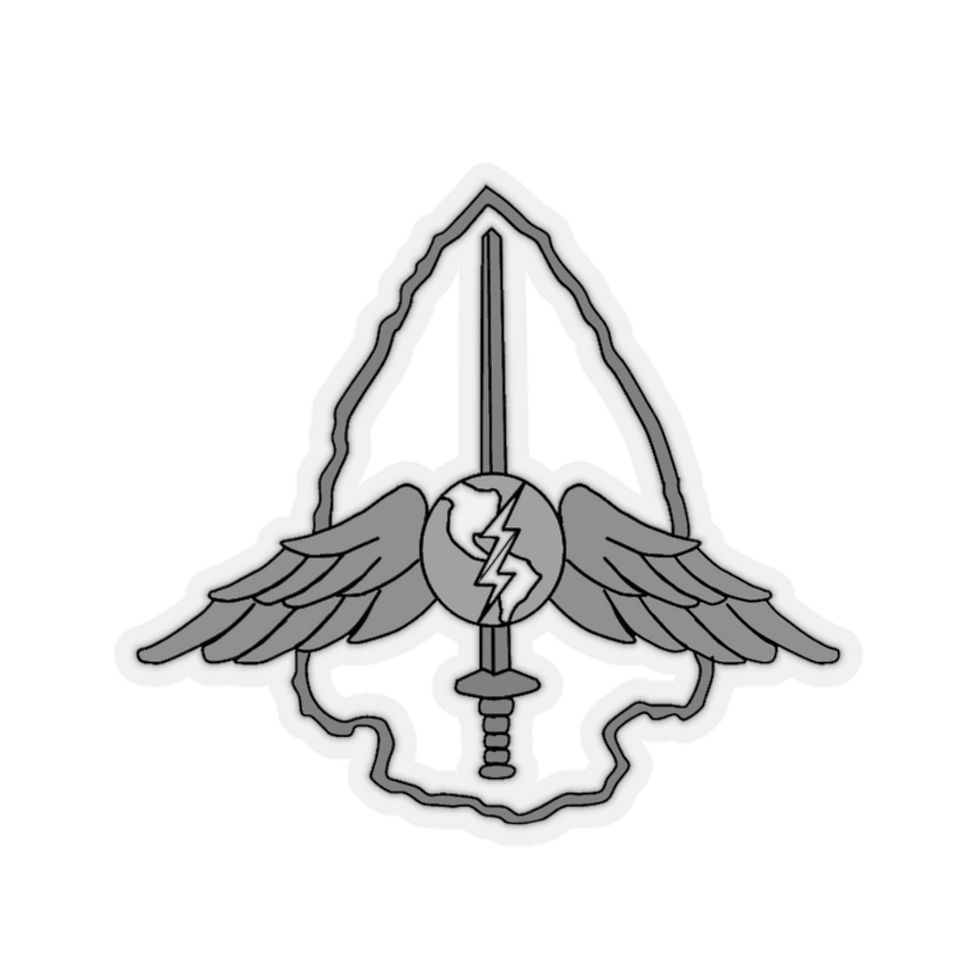 Thumbnail: Arrowhead & Sword (Gray) Kiss-Cut Stickers
