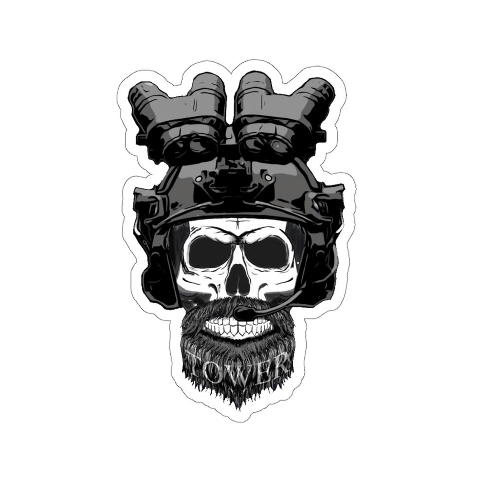 Thumbnail: Skull & Goggles Frontal Kiss-Cut Stickers