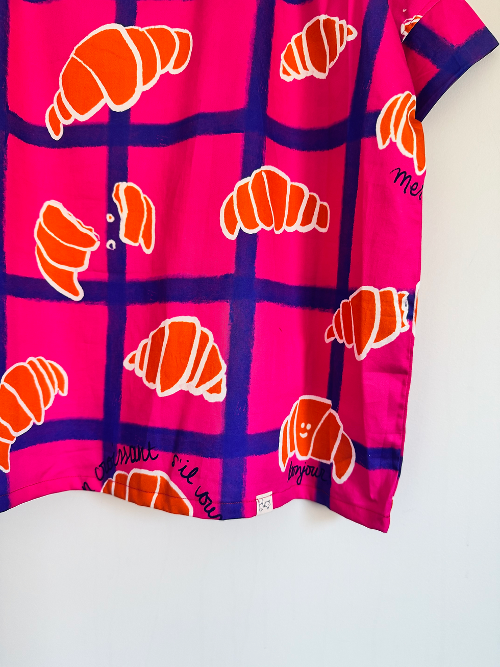 Thumbnail: Purple Jumbo Croissants Boxy Top