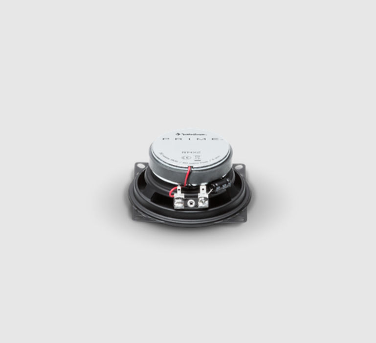 Miniatura: Front View of Speaker without Trim Rings or Grille Profile View of Speaker with