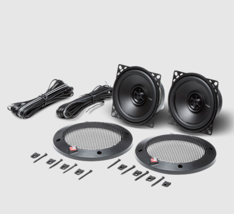 Miniatura: Front View of Speaker without Trim Rings or Grille Profile View of Speaker with