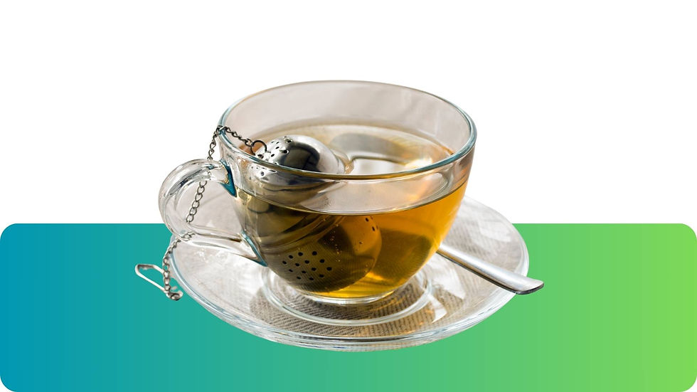 Foto einer Tasse CBD-Aufguss