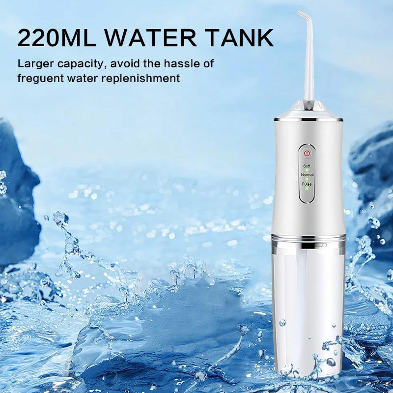 Thumbnail: 4-Pack Electric Water Flosser with Smart Chip, Portable Oral Irrigator with Deta