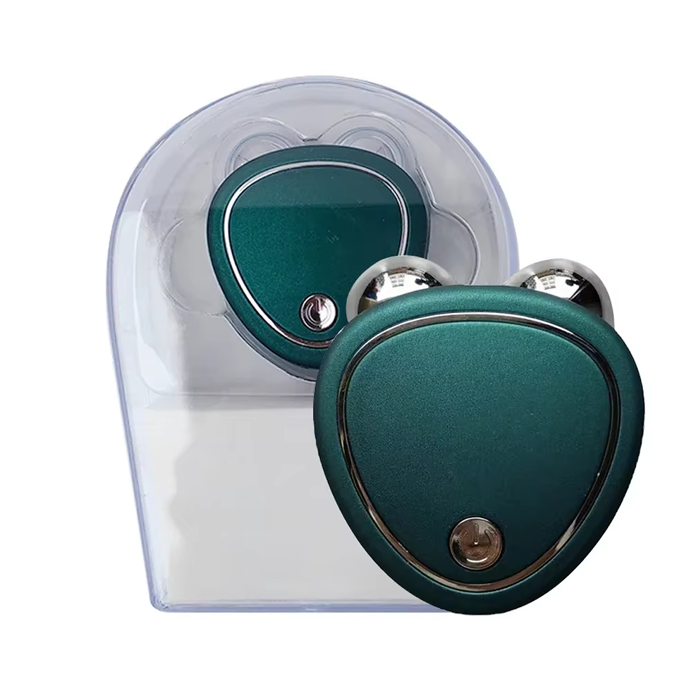 Thumbnail: Electric Facial Lifting Roller EMS Massager with Gel - Microcurrent Skin Tighten