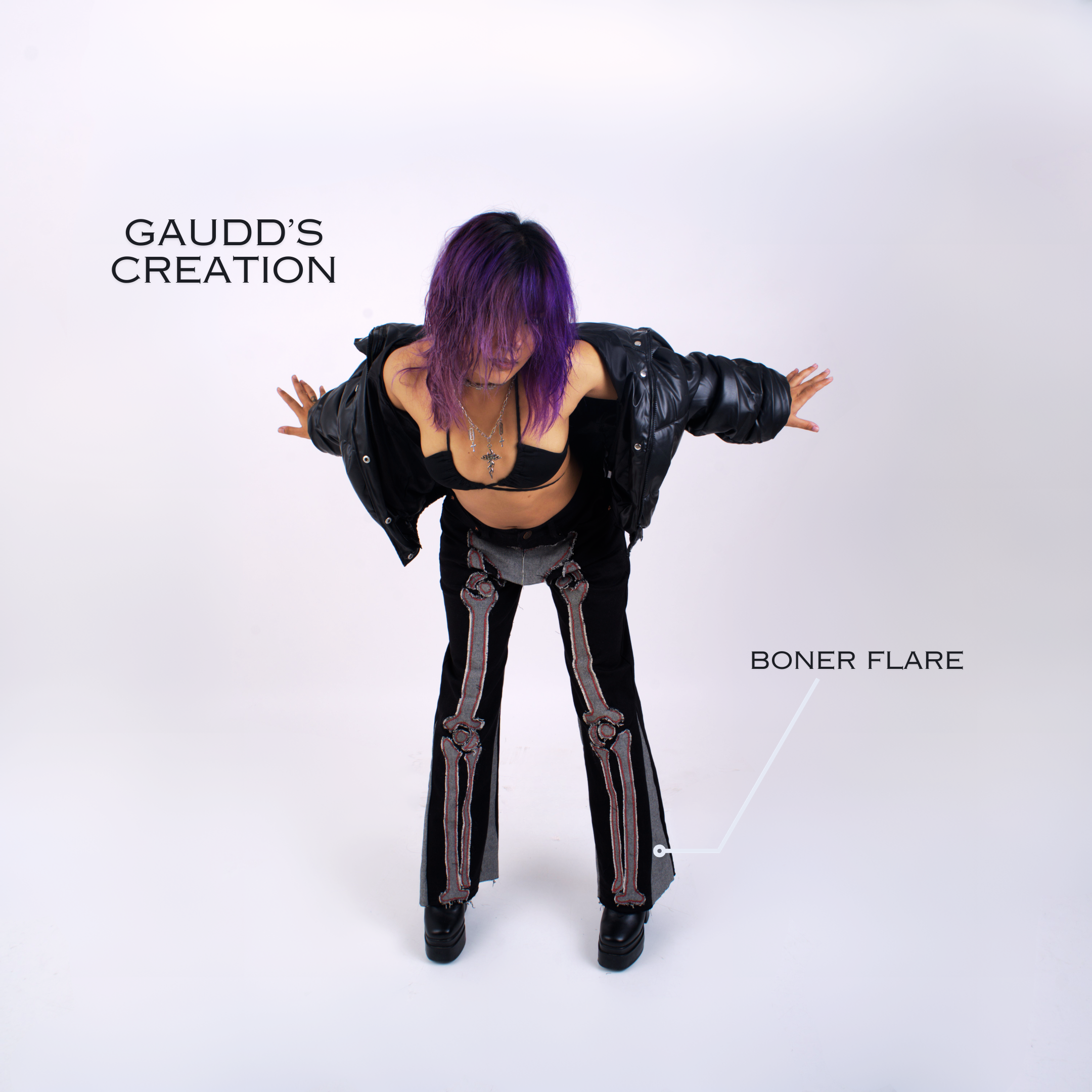 Boner Flared Denim Black