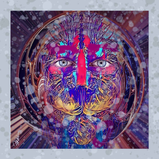 LR-5 March art show 16 x 16 premium ink jet with frame boarder, ready to hang - Enigmatic Soul copy