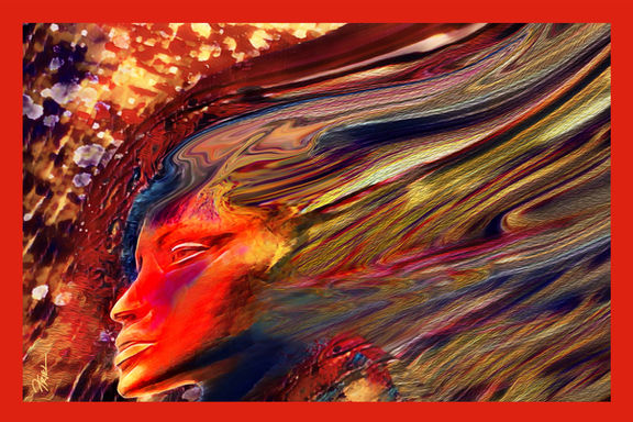 LR-43 March art show 24 x 16 canvas wrap around ready to hang - Euphoric Love copy