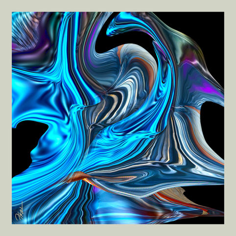 LR-16 March art show 20 x 20 premium ink jet with frame boarder, ready to hang - Intergalactic Impulses copy