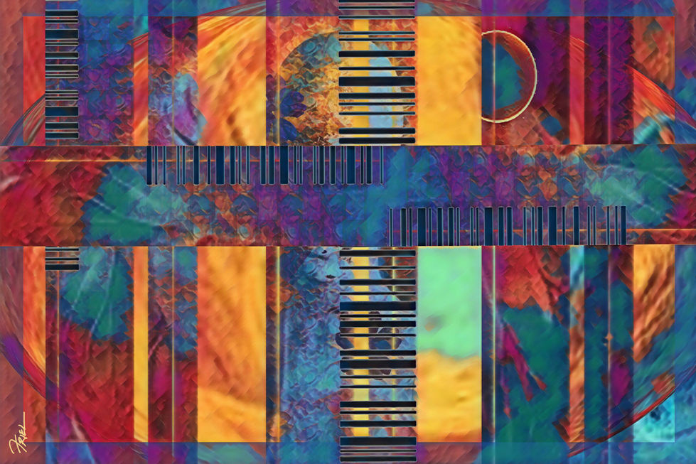 LR-18 March art show 30 x 20 premium ink jet with frame boarder, ready to hang - The Code Is Key copy