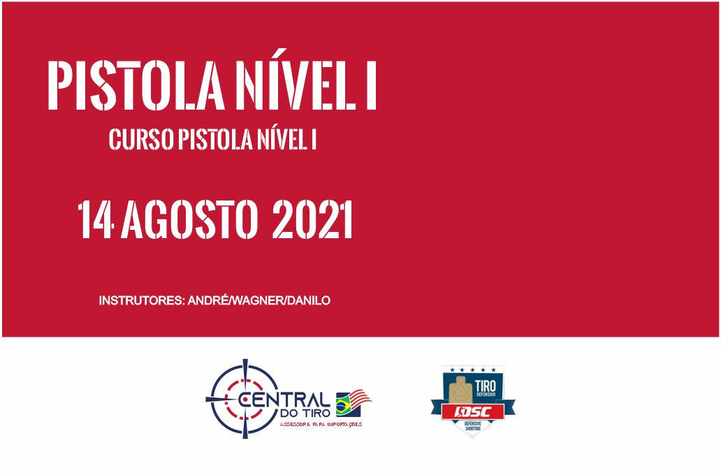 Curso Pistola Nível I - 14 de agosto 2021