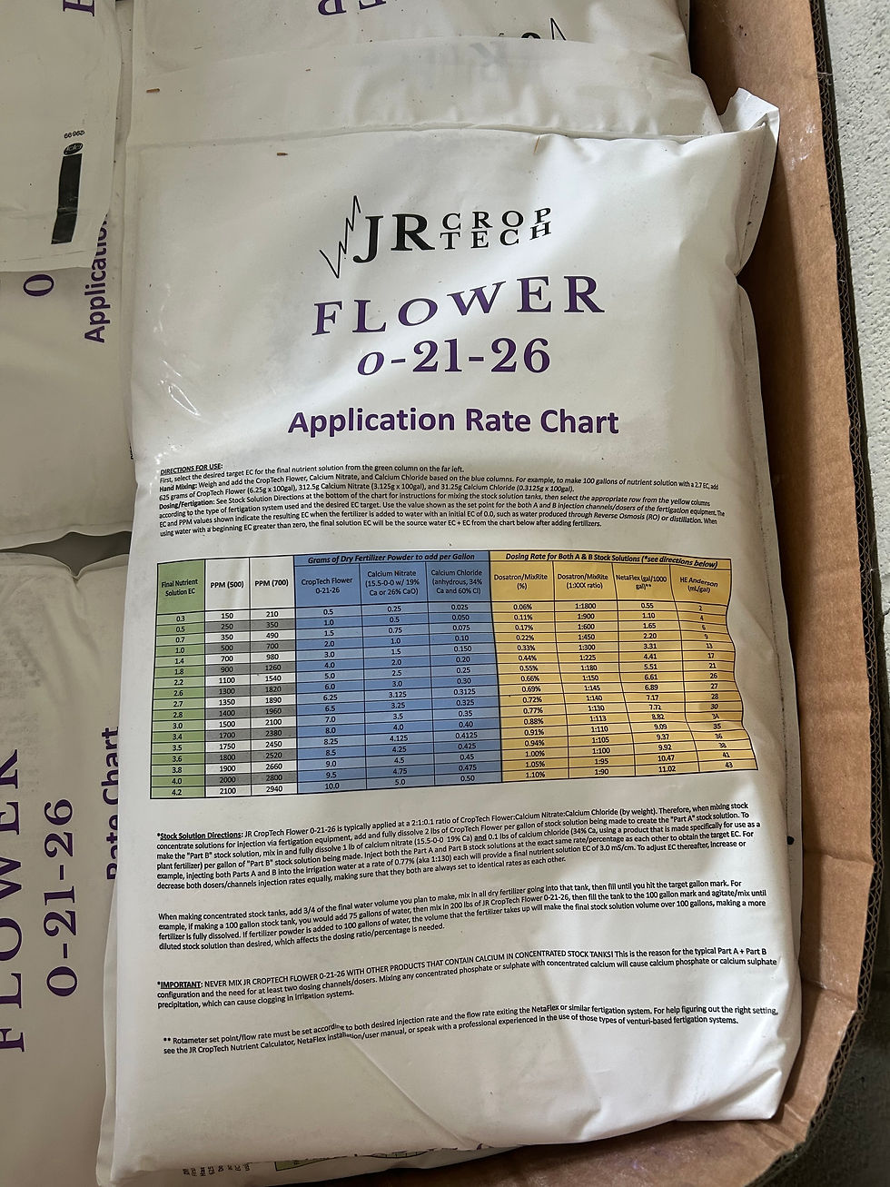 Thumbnail: JR CropTech Flower 0-21-26