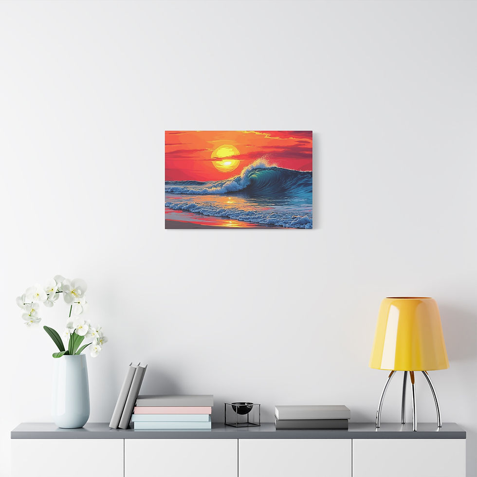 Thumbnail: Open Air Sunset Shorepound Beach Vibes Canvas Gallery Wrap