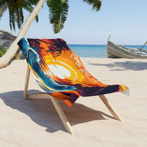 Custom Art Beach Vibes Towel