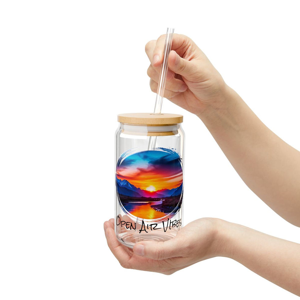 Thumbnail: Open Air Vibes Sunset River Vibes Sipper Glass, 16oz