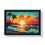 Thumbnail: Sunset Black Beach Vibes Framed Horizontal Poster