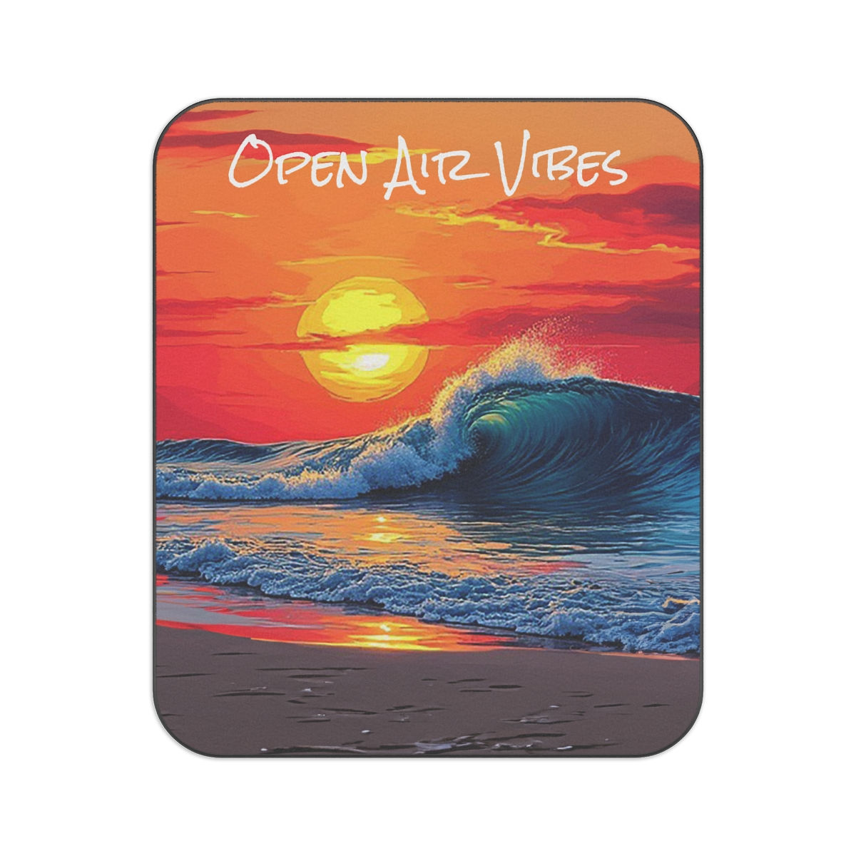 Open Air Sunset Beach Shorepound Vibes Picnic Blanket