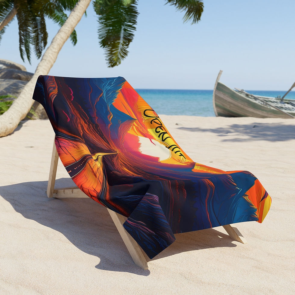 Thumbnail: Open Air Vibes Sunset Roadtrip Vibes Towel