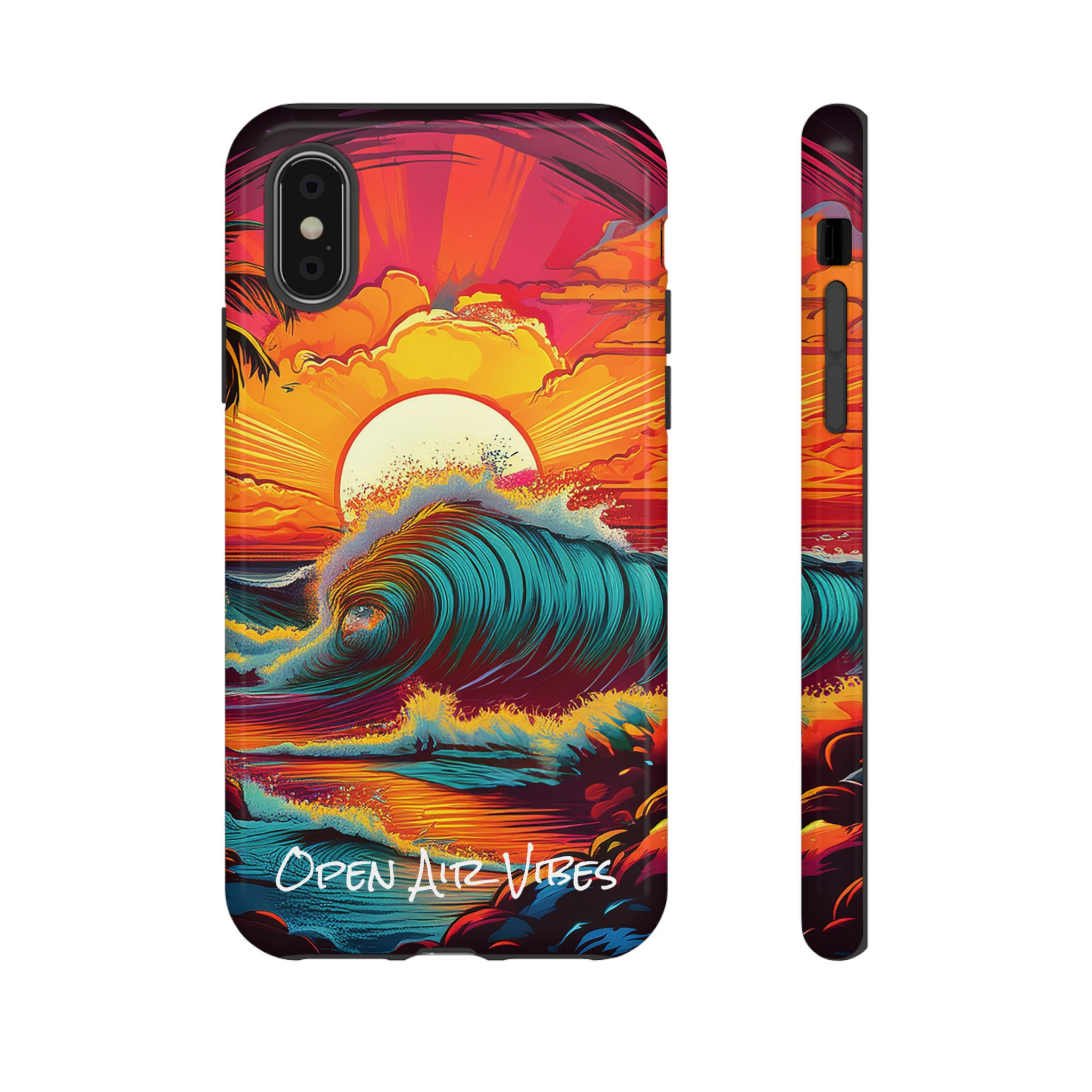 Open Air Hawaiian Sunset Shorepound Vibes Phone Tough Cases