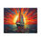 Thumbnail: Open Air Vibes Sunset Sailboat  Landscape Canvas Gallery Wraps