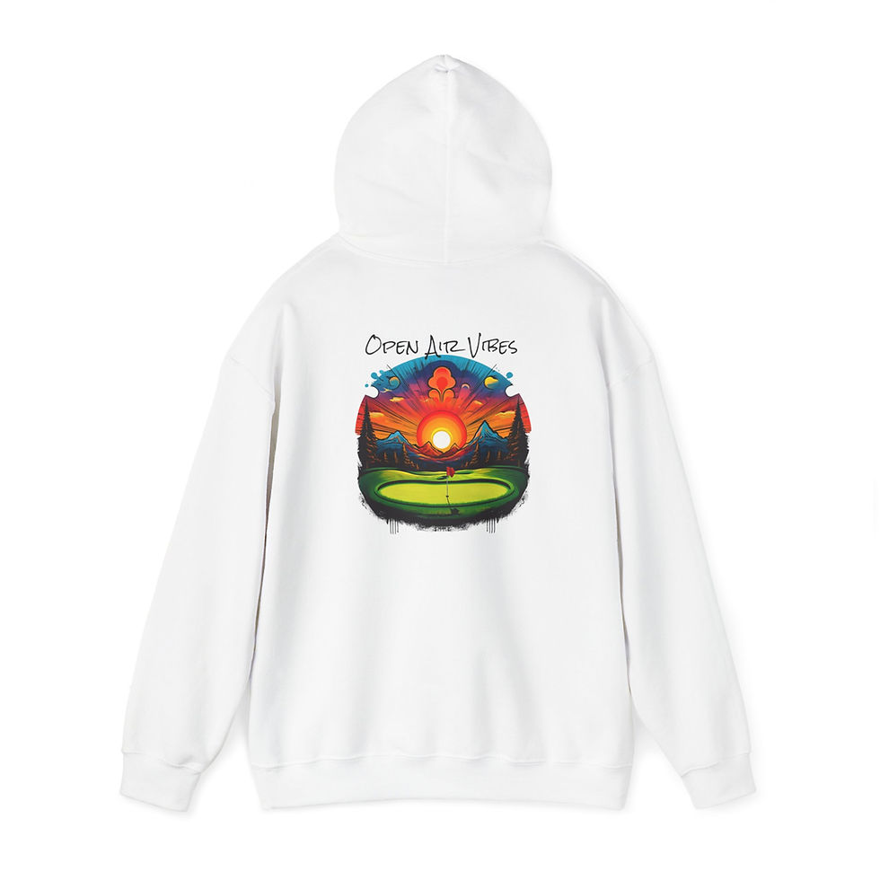 Thumbnail: Open Air Sunset 18th hole Golf Vibes Unisex Heavy Blend™ Hooded Sweatshirt