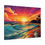 Thumbnail: Open Air Sunset Tropical Beach Vibes Canvas Gallery Wraps