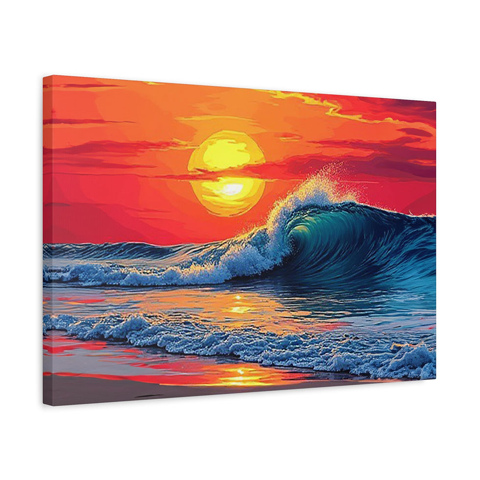Thumbnail: Open Air Sunset Shorepound Beach Vibes Canvas Gallery Wrap