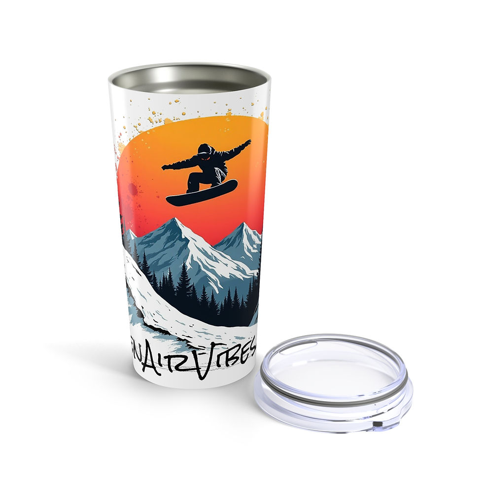Thumbnail: Open Air Vibes Big Air Snowboard Vibes 20oz Tumbler