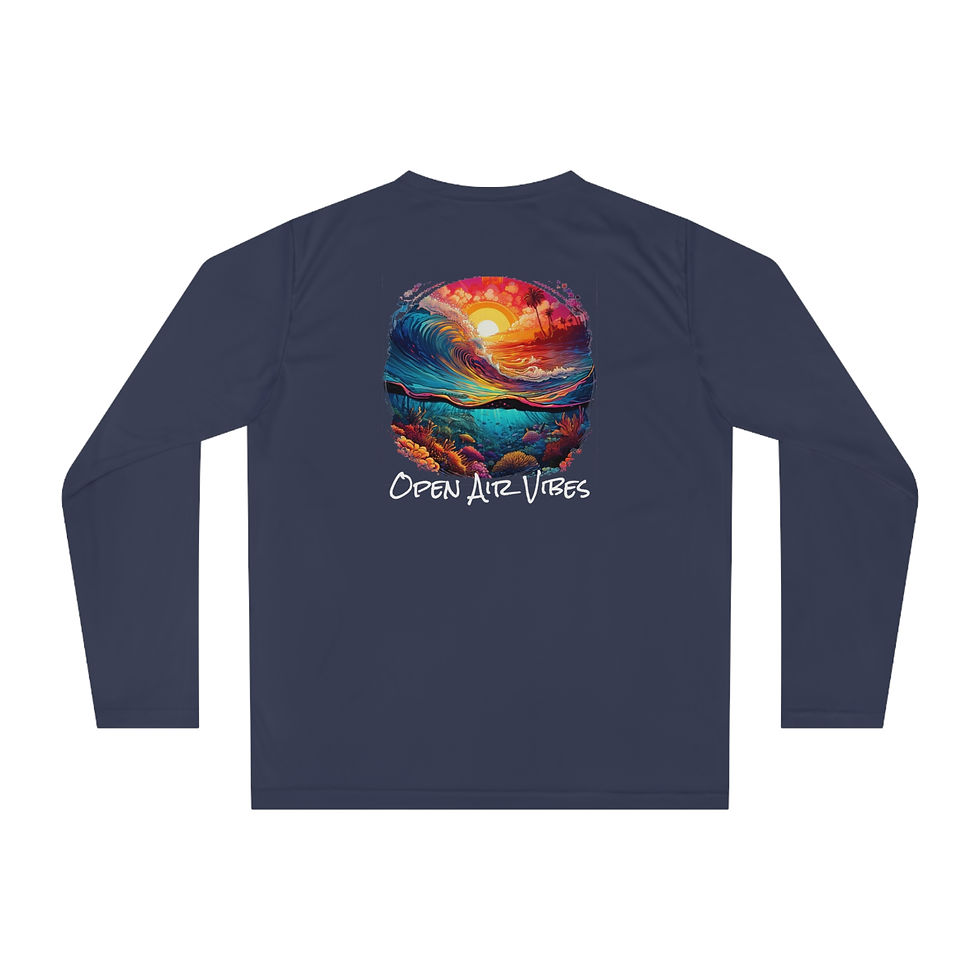 Thumbnail: Sunset Reef Point Beach Vibes Unisex Performance Long Sleeve Shirt