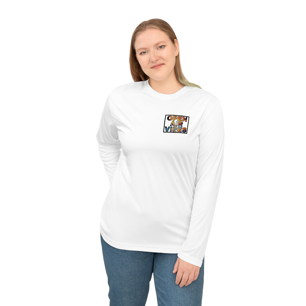 Thumbnail: Open Air Sunset 18th Hole Golf Vibes Unisex Performance Long Sleeve Shirt