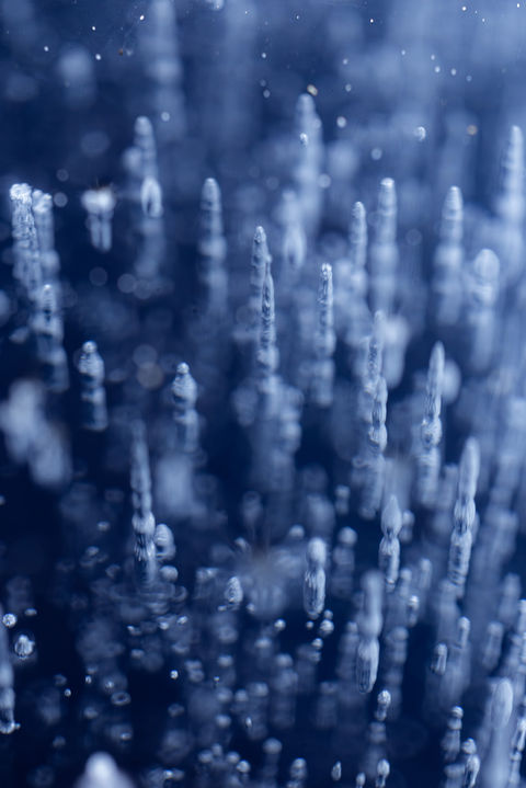 photos de bulles d'air piégées dans la glace
