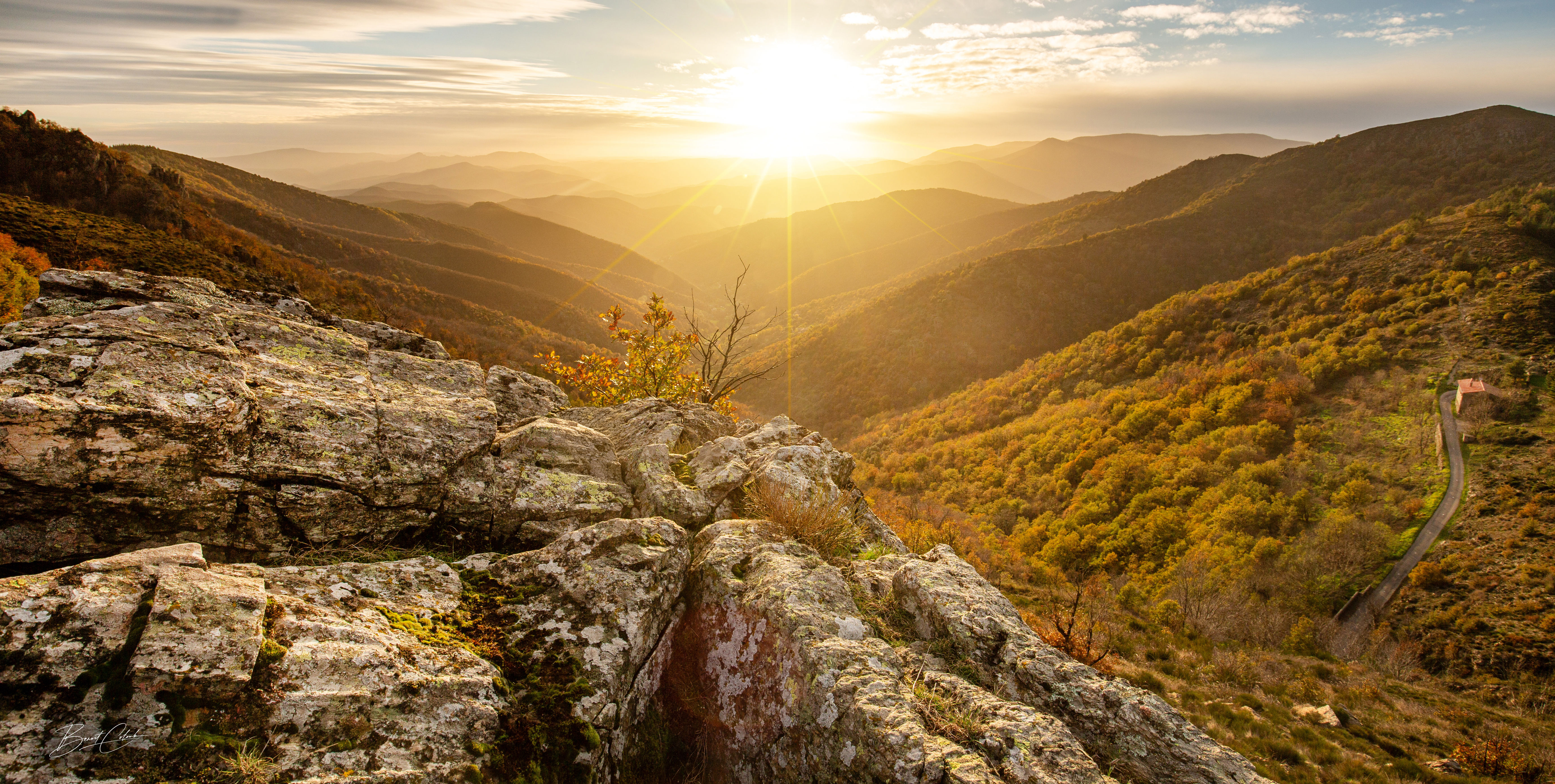 Coucher de soleil Cévenol