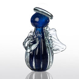 Anjo de Decoração em Murano Safira Tam P - Gabriel