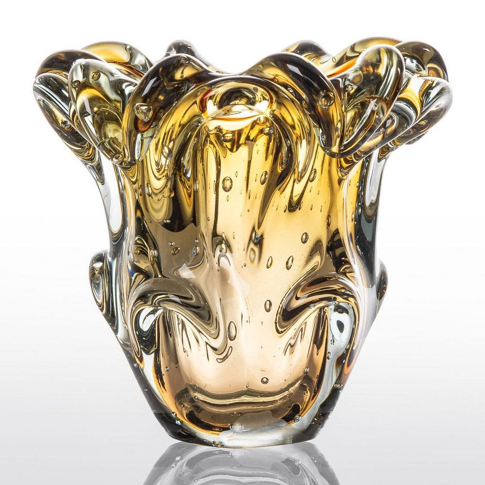 Vaso de Decoração em Murano - Âmbar - Turim