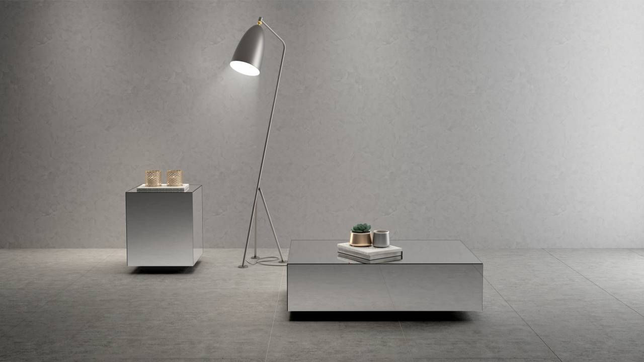 Mesa de centro espelhada